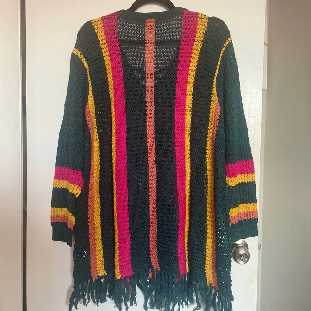 Torrid Pullover Striped V-Neck Sweater - Sizes 1X, 2X, 3X - Picture 6 of 13